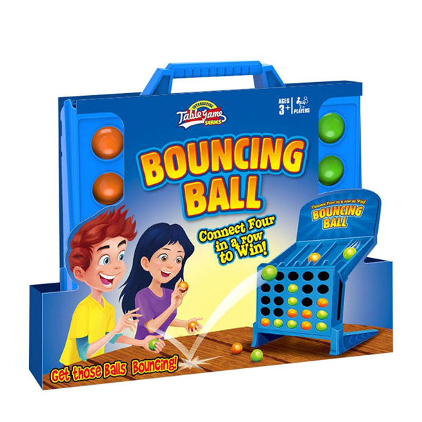 Four Consecutive Chess, Connect Shots Game, Fun Bouncing Ball Linking